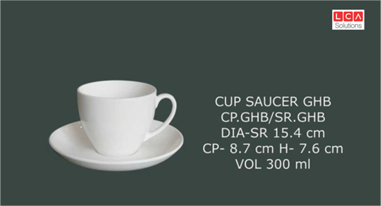 Picture of BONE-CHINA CUP GHB (LOGO)-