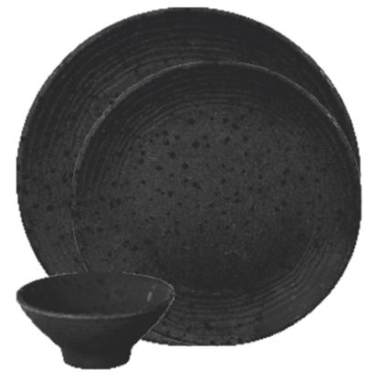 Picture of DINEWELL MATT URMI DINNER PLATE 065 (BLACK)