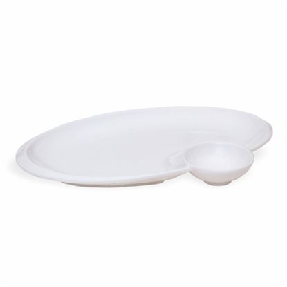 Picture of BONE-CHINA CHIP & DIP OVAL (BIG)