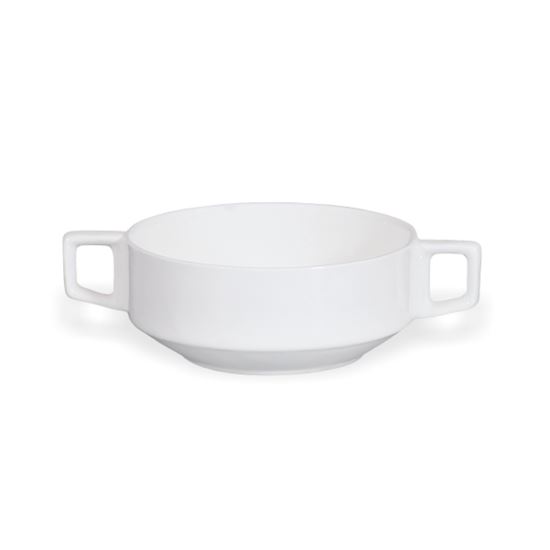 Picture of BONE-CHINA SOUP BOWL W/HANDLE