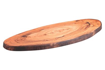 Picture of DINEWELL WOOD PLATTER OVEL CUT LARGE 0116