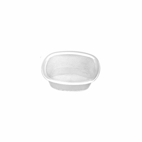 Picture of MUSKAN CHAT PLATE SQ 4"(CLEAR)
