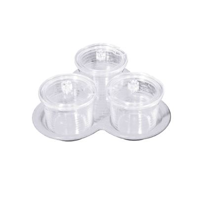 Picture of MUSKAN JAM POT TRAY SET (SMALL) WHITE