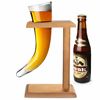 Picture of MNSN HORN GLASS W/WOOD STAND 650ML