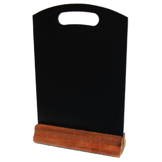 Picture of WOOD MENU STAND SLATE 5X7