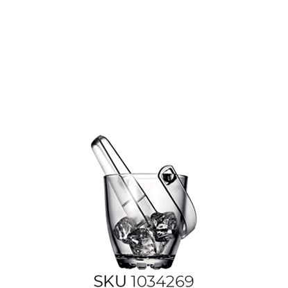 Picture of PASABAHCE SYLVANA ICE BUCKET WITH TONG (53628)
