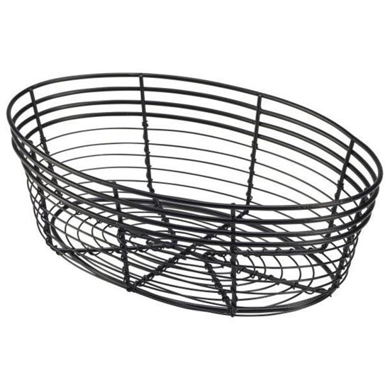Picture of IG BREAD BASKET OVAL BLACK 22X12X5.5CM
