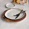 Picture of DINEWELL WOOD PLATTER ROUND SMALL 0104
