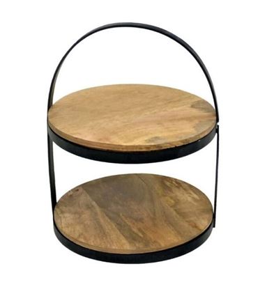 Picture of WOOD MUFFIN STAND ROUND 2 TIER