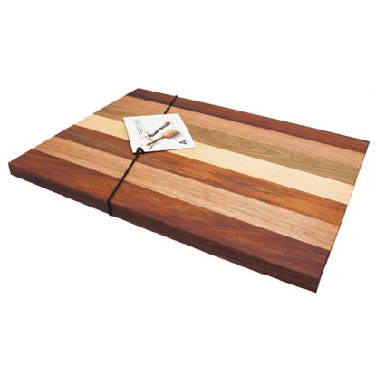 Picture of WOOD CHOPPING BOARD 9X12 CUT HANDL MED