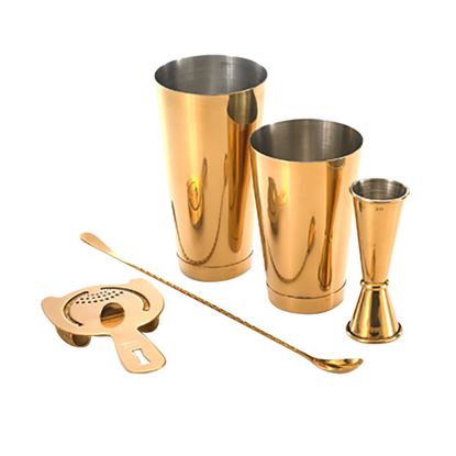 Picture of KMW BAR SET PREMIUM 11P W/WOOD STAND BRASS