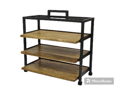 Picture of SHL RISER FOOD DISPLAY 3 TIER WOOD BLACK 2208A