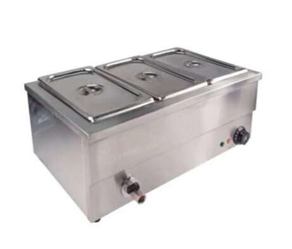Picture of ELINVER BAIN MARIE 3 PAN 1/3 & LID 1.2 KW