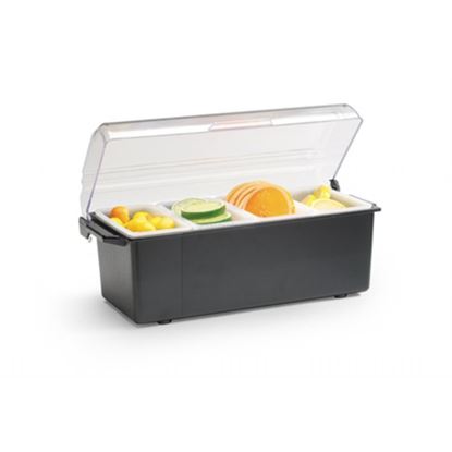Picture of V4 CONDIMENT TRAY(4 PORTION) (BLACK)
