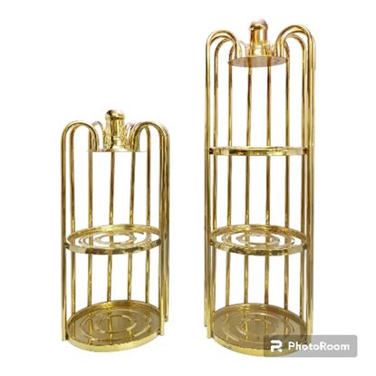 Picture of CHAFFEX PLATE RACK GOLD PIPE 3 STEP