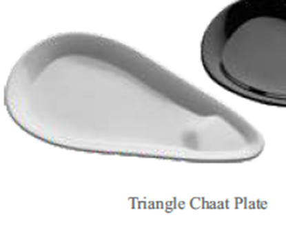 Picture of MUSKAN CHAT PLATE TRIANGLE (WHITE)