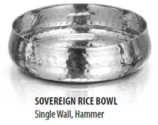 Picture of DESTELLER SOVEREINGN RICE BOWL SMALL S/W HAMMR