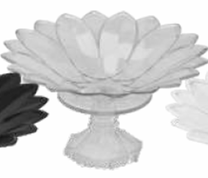 Picture of MUSKAN BOWL FLOWER BASKET 13" (CLEAR)
