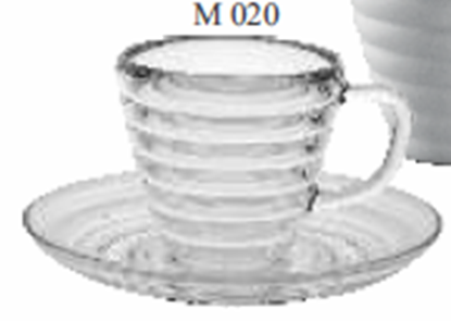 Picture of MUSKAN SOUP SAUCER RIPPLE (CLEAR)