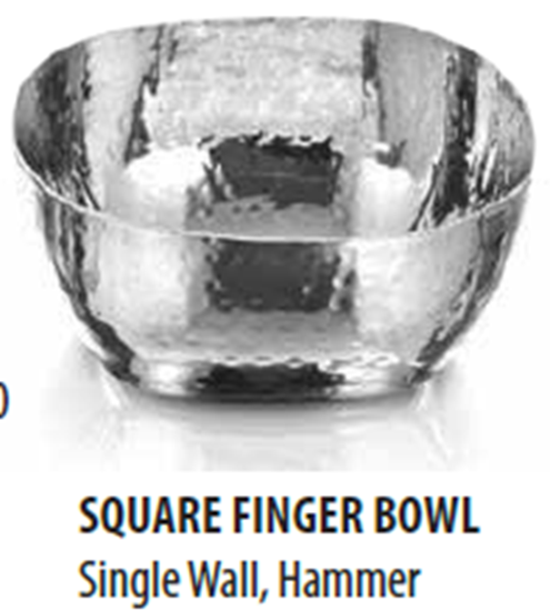 Picture of DESTELLER FINGER BOWL SQUARE S/W HAMMR