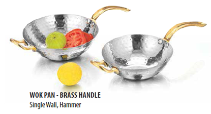 Picture of DESTELLER WOK BRASS HANDLE HAMMR (NO1)