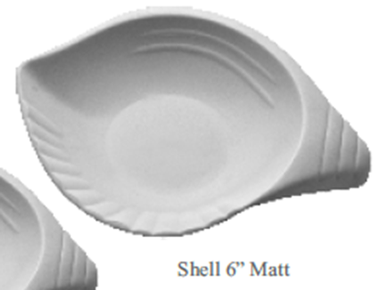Picture of MUSKAN CHAT PLATE SHELL 6" (WHITE)