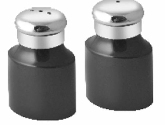 Picture of MUSKAN SALT & PEPPER SET OVAL (BLACK)