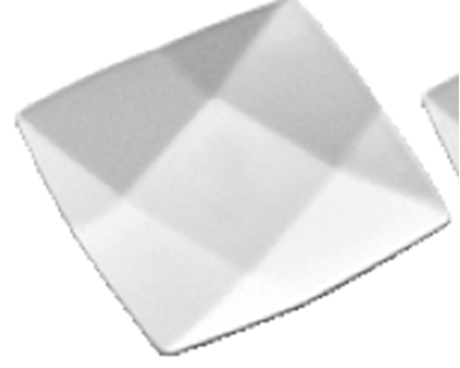 Picture of MUSKAN CHAT PLATE SQ DIAMOND 5X5" (WHITE)