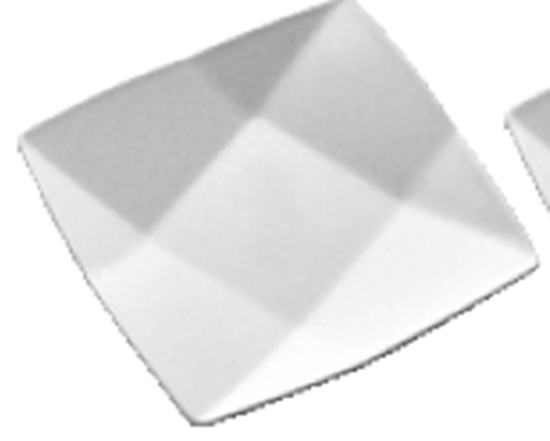 Picture of MUSKAN CHAT PLATE SQ DIAMOND 5X5" (WHITE)