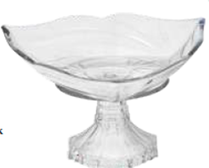 Picture of MUSKAN TRIANGLE PLATTER 13" (CLEAR)