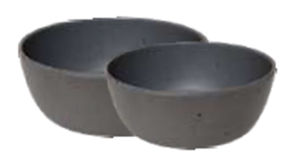 Picture of DINEWELL ROUND STATIC BLACK VEG BOWL 6P 5007