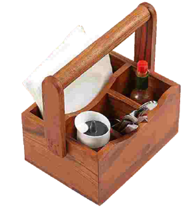 Picture of ARY WOOD CADDY W/HANDLE 8X6X3 AW-115