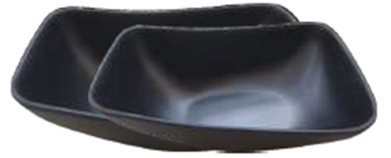 Picture of DINEWELL MATT SLANTED BOWL LARGE 5126 BLACK