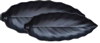 Picture of DINEWELL MATT LEAF PLATTER SMALL 5119 BLACK