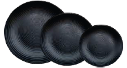 Picture of DINEWELL ROUND STATIC BLACK SMALL PLATE 6P DINEWELL-5003
