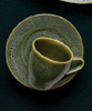 Picture of DINEWELL SW RN GREEN CUP SAUCER ESPRESSO 100ML