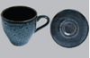 Picture of DINEWELL SW RN MIDNIGHT BLUE CUP SAUCER ESPRESSO 100ML