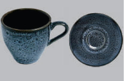 Picture of DINEWELL SW RN MIDNIGHT BLUE CUP SAUCER ESPRESSO 100ML