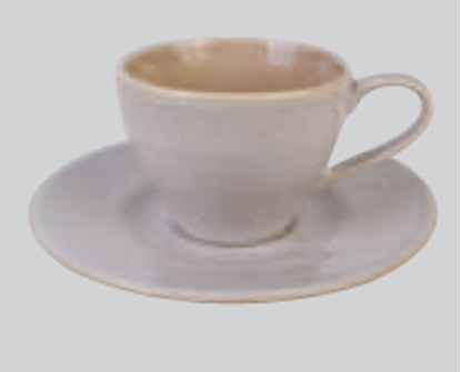 Picture of DINEWELL SW RN CREAM CUP SAUCER 220ML