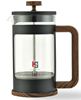 Picture of HS FRENCH COFFEE PRESS 350ML WOOD HANDLE (PLUNGER)