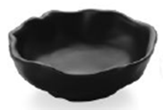 Picture of CELLO ML FLOWER WAVEY BOWL 4.75  BLACK