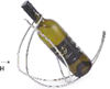 Picture of IG WINE BOTTLE HOLDER 6 SLOT WIRE 30X36X46