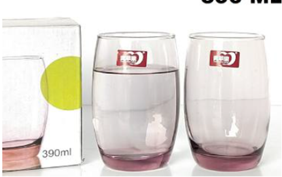 Picture of IMP COL DELI GLASS PINK 390ML ES1140-P