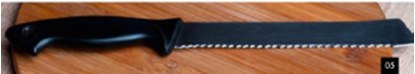 Picture of SC BREAD KNIFE SERRATED 12 BLACK