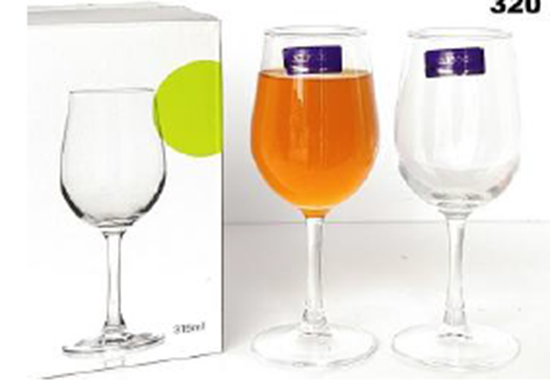 Picture of IMP CARETAKE WINE GLASS 315ML SILVER EJ6135-SLE