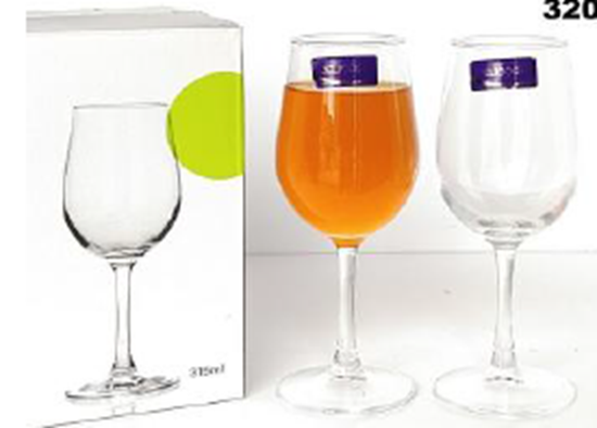 Picture of IMP CARETAKE WINE GLASS 315ML GOLD EJ6135-GLE