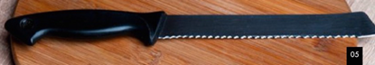 Picture of SC BREAD KNIFE SERRATED 8 BLUE