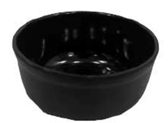 Picture of STN BLK STRIPES STRAIGHT VEG BOWL 3.75" 2208