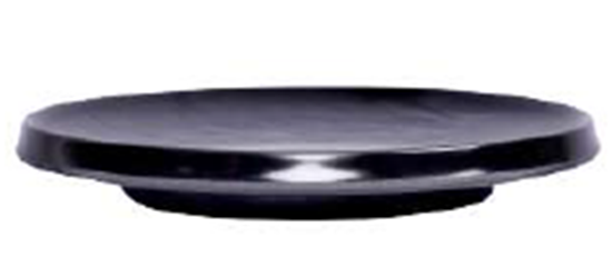 Picture of STN BLK STRIPES SNACKS PLATTER SMALL 5081