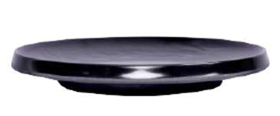 Picture of STN BLK STRIPES SNACKS PLATTER BIG 5082